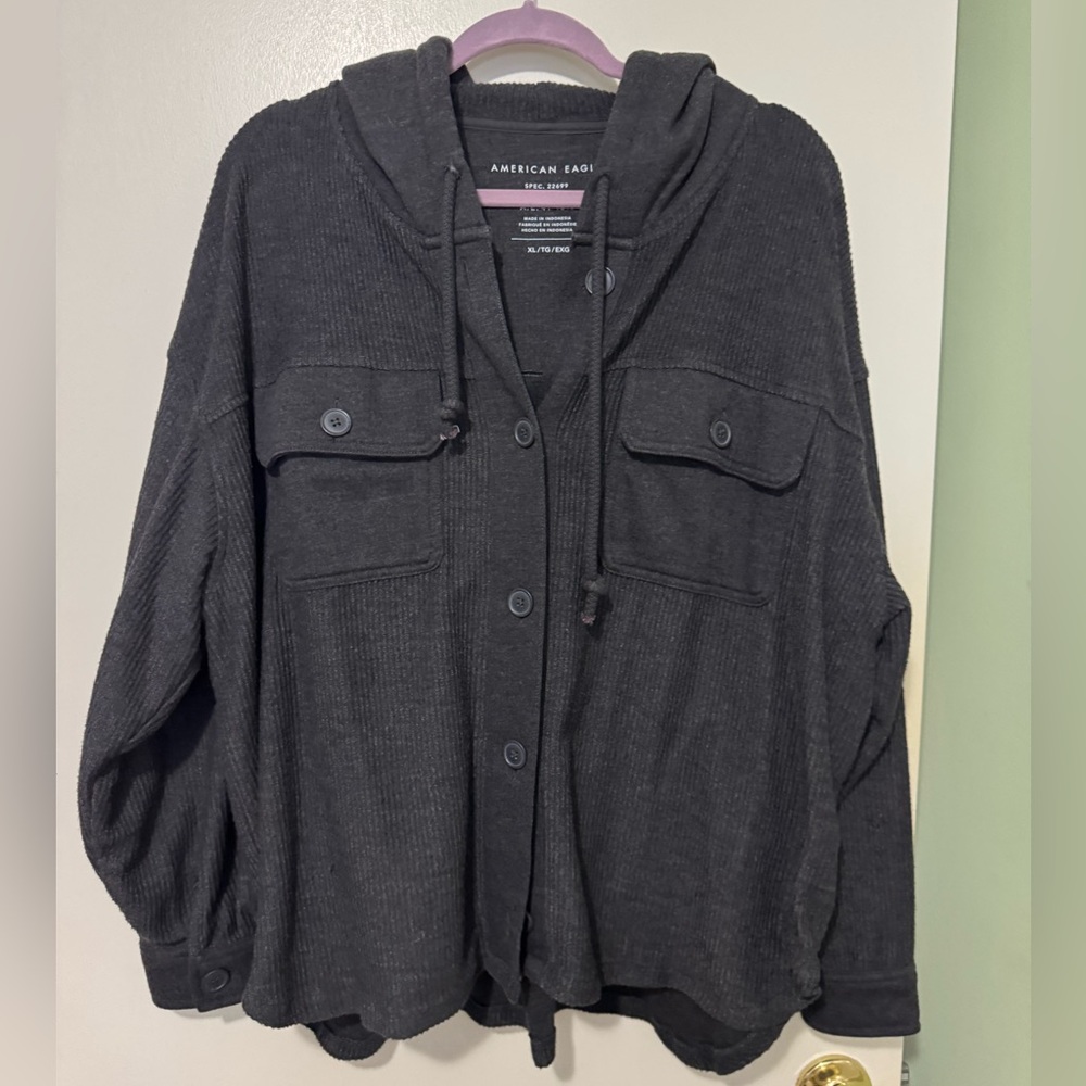 American Eagle Outfitters Dark Gray Hoodie